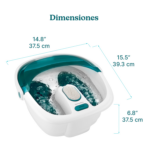 Spa de Pies Homedics con Masaje de Burbujas, Rodillos y Mantenimiento de Calor - Image 3