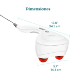 Masajeador de Mano con Percusión Homedics Portátil con Calor e Intensidad Variable - Image 6